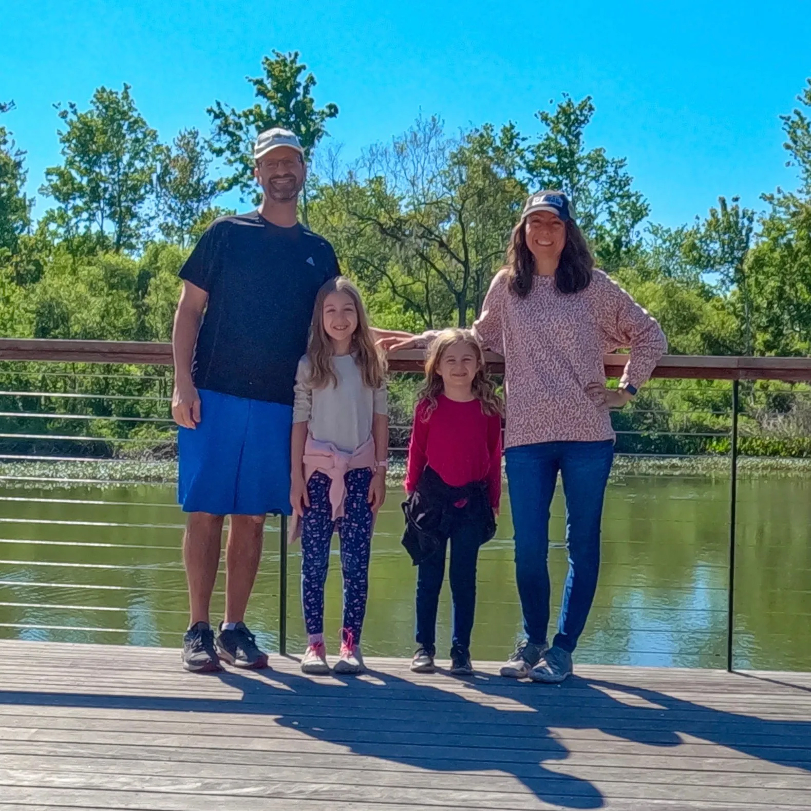 The Cohn family at Bonnet Springs Park