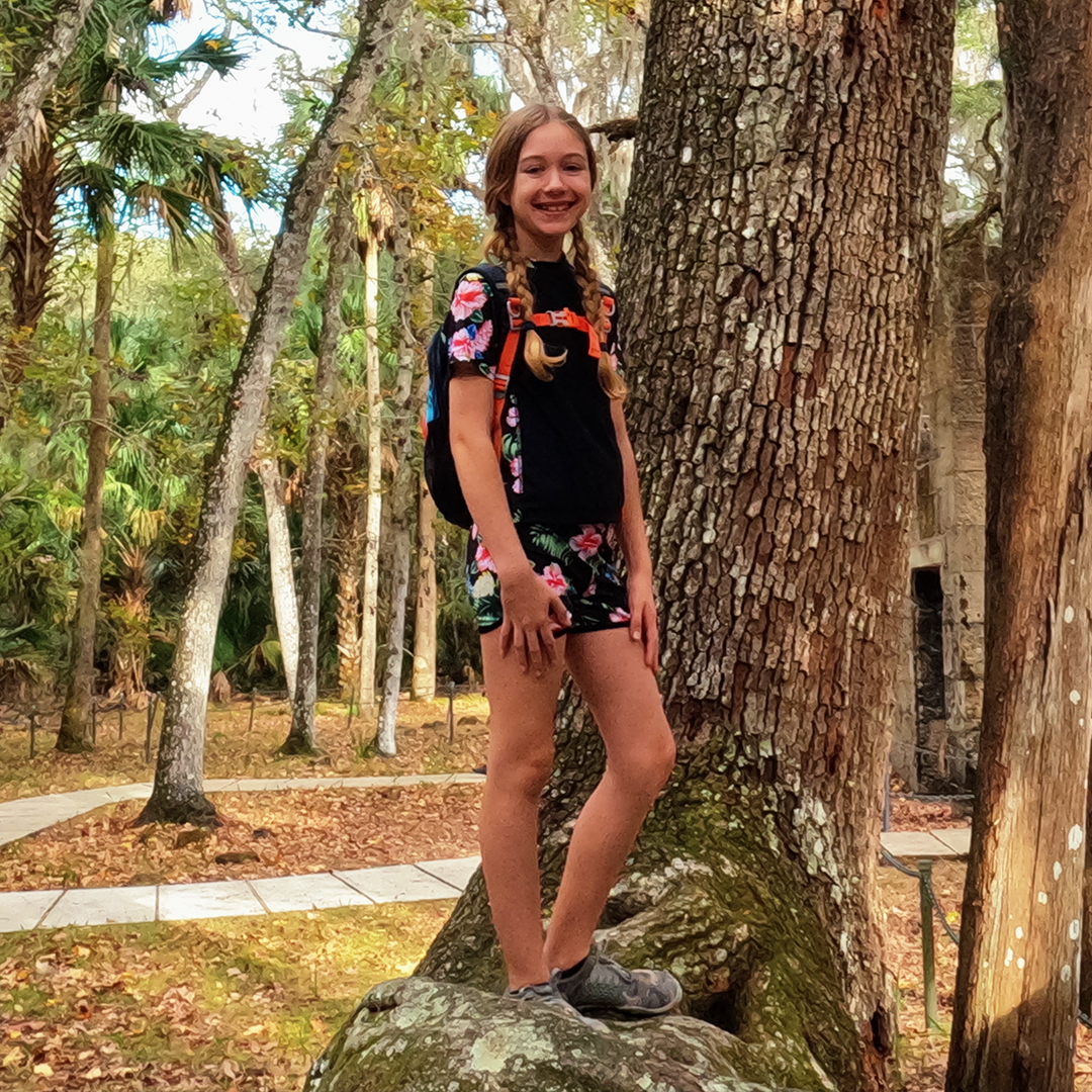 Sweet Pea on Top of a Tree